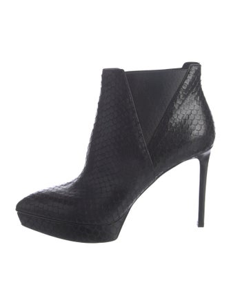 Saint Laurent Snakeskin Animal Print Boots