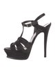 Saint Laurent Satin T-Strap Pumps