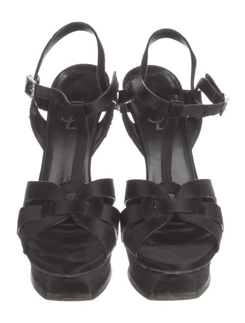 Saint Laurent Satin T-Strap Pumps