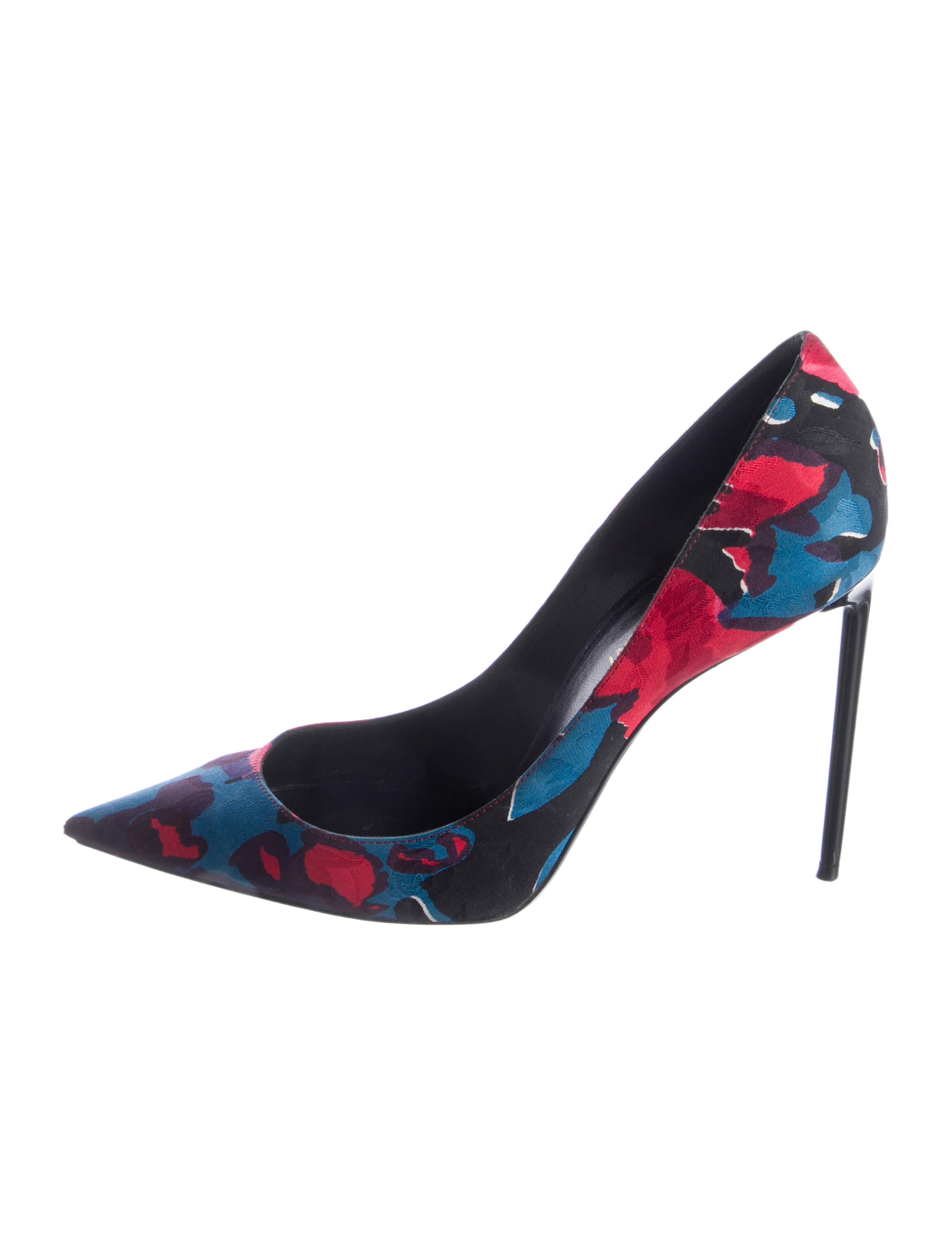 Saint Laurent Colorblock Pattern Pumps