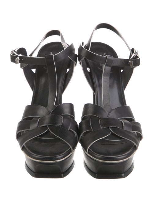 Saint Laurent Leather T-Strap Sandals