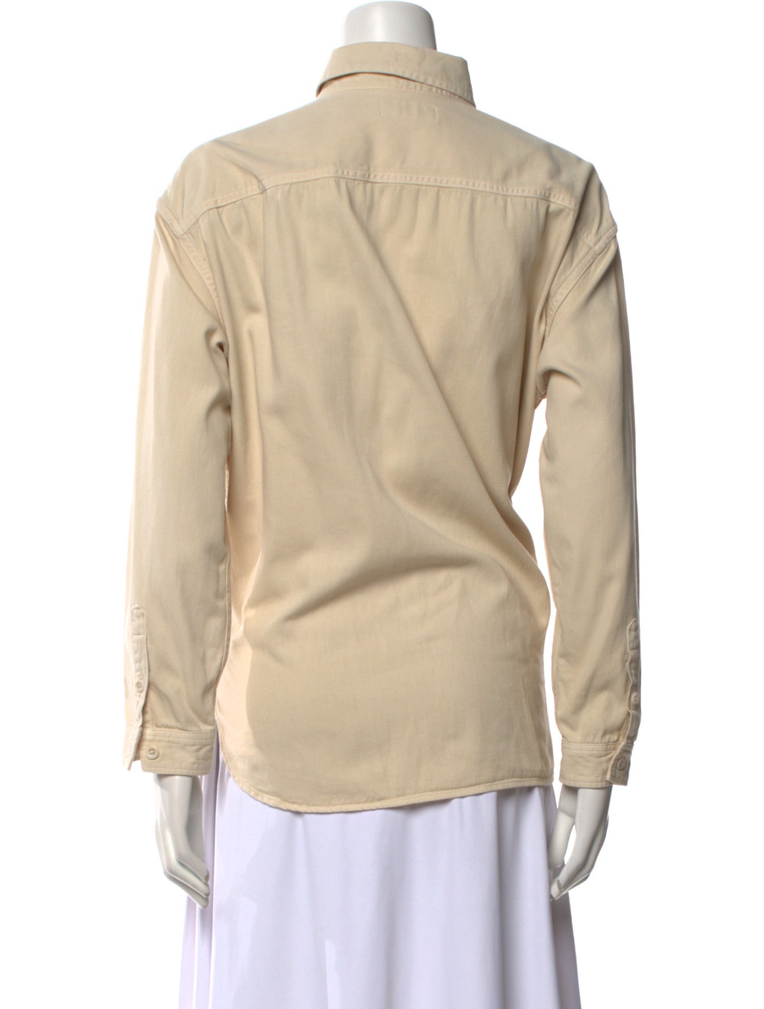 Saint Laurent 2017 Long Sleeve Button-Up Top