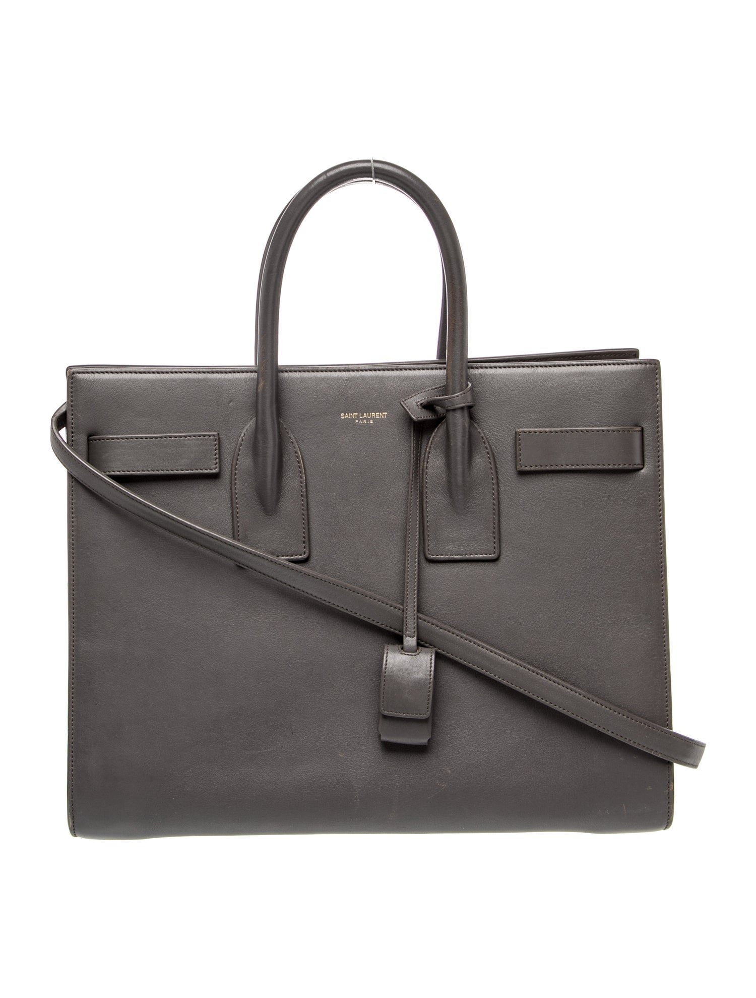 Saint Laurent Leather Sac De Jour