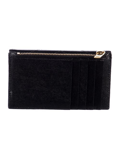 Saint Laurent Small Monogram Matelassé Trifold Chevron Wallet