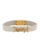 Saint Laurent Leather Opyum Wrap Bracelet