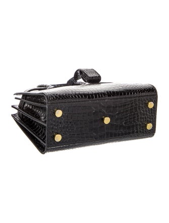 Saint Laurent Embossed Leather Sac De Jour Nano