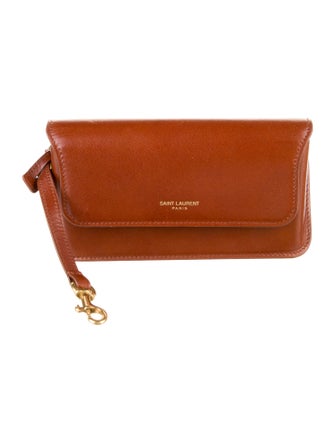 Saint Laurent Leather Sunglasses Case