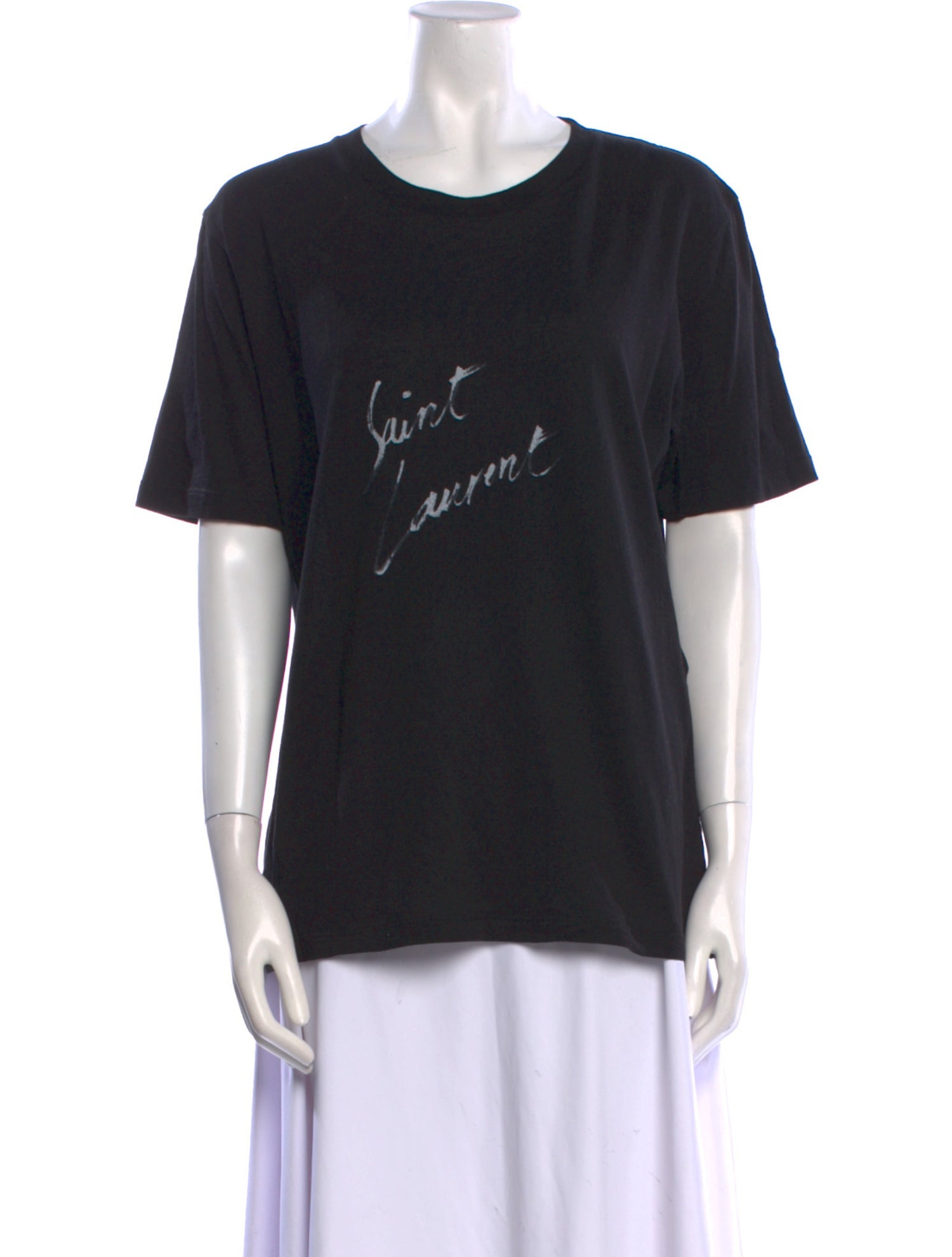 Saint Laurent Graphic Print Crew Neck T-Shirt