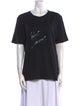 Saint Laurent Graphic Print Crew Neck T-Shirt