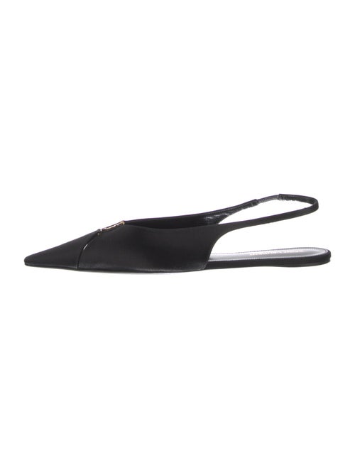 Saint Laurent Satin Slingback Flats