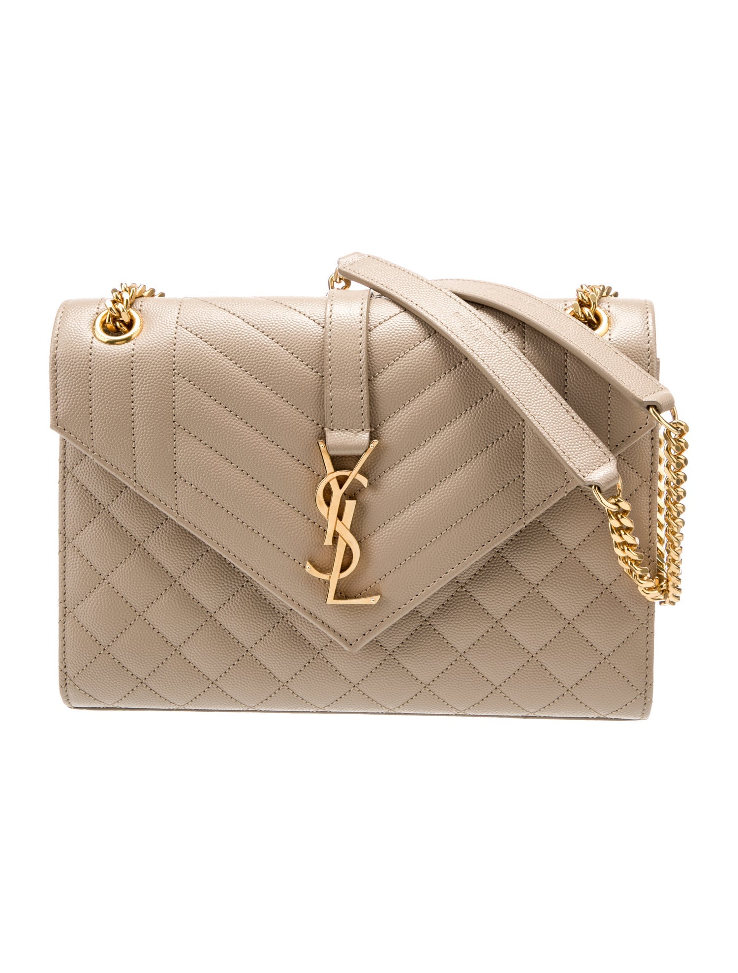 Saint Laurent Leather Envelope Medium