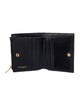 Saint Laurent Matelassé Bifold Leather Compact Wallet