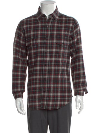 Saint Laurent 2015 Plaid Print Shirt