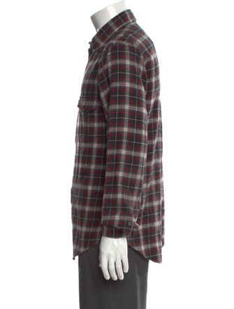 Saint Laurent 2015 Plaid Print Shirt
