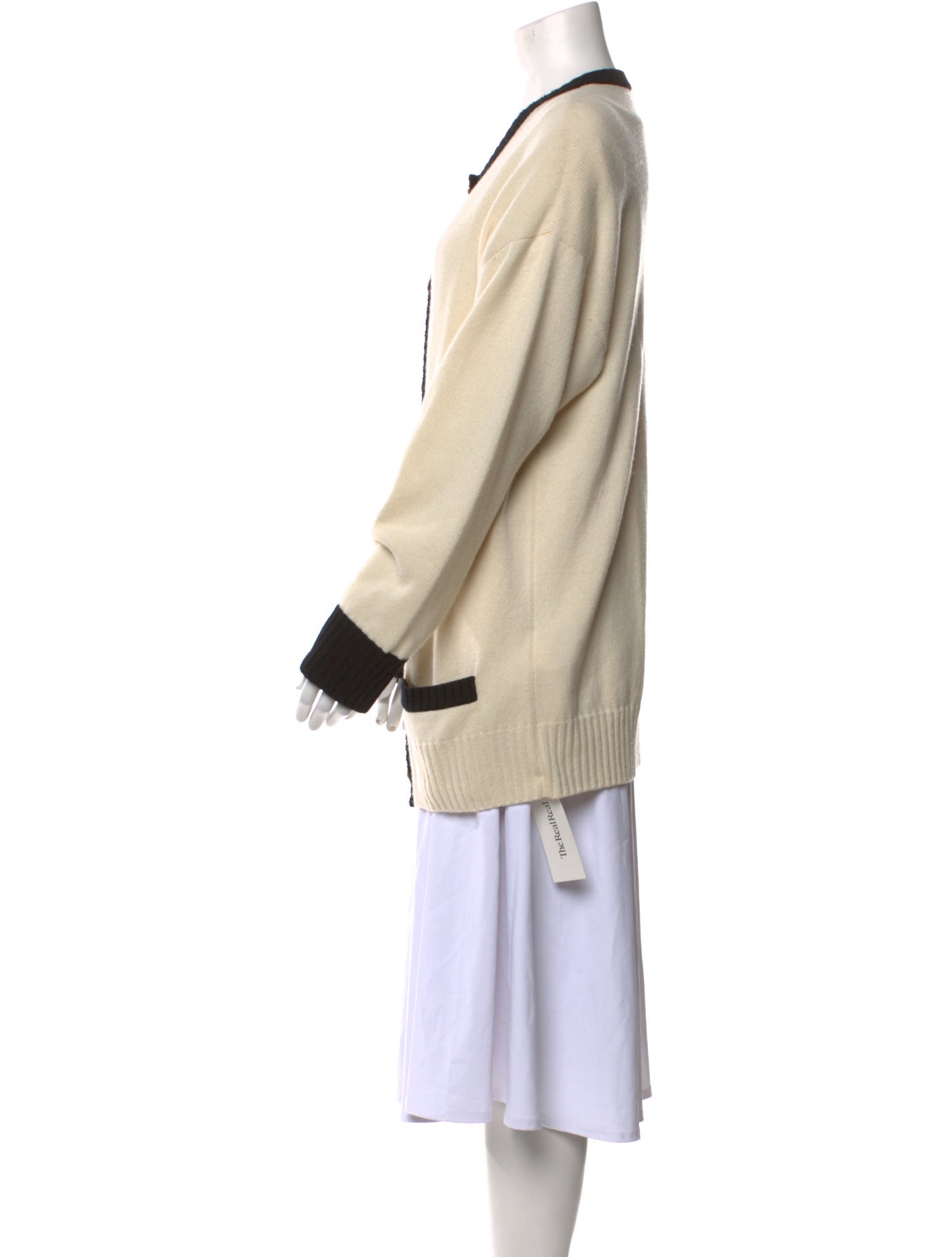 Saint Laurent Cashmere Colorblock Pattern Sweater