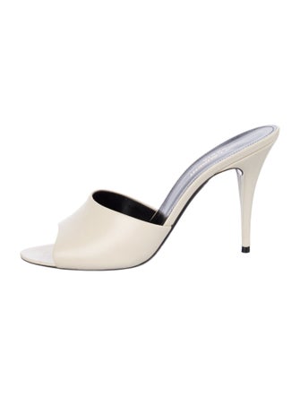 Saint Laurent Leather Slides