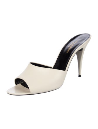 Saint Laurent Leather Slides