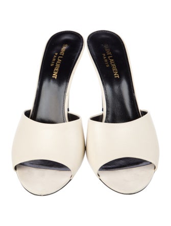 Saint Laurent Leather Slides
