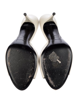 Saint Laurent Leather Slides