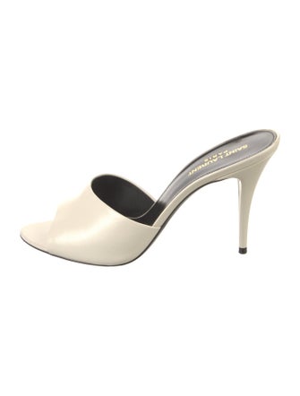 Saint Laurent Leather Slides