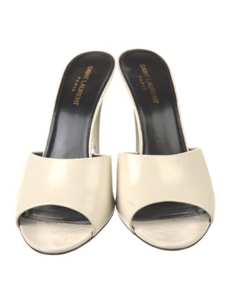 Saint Laurent Leather Slides