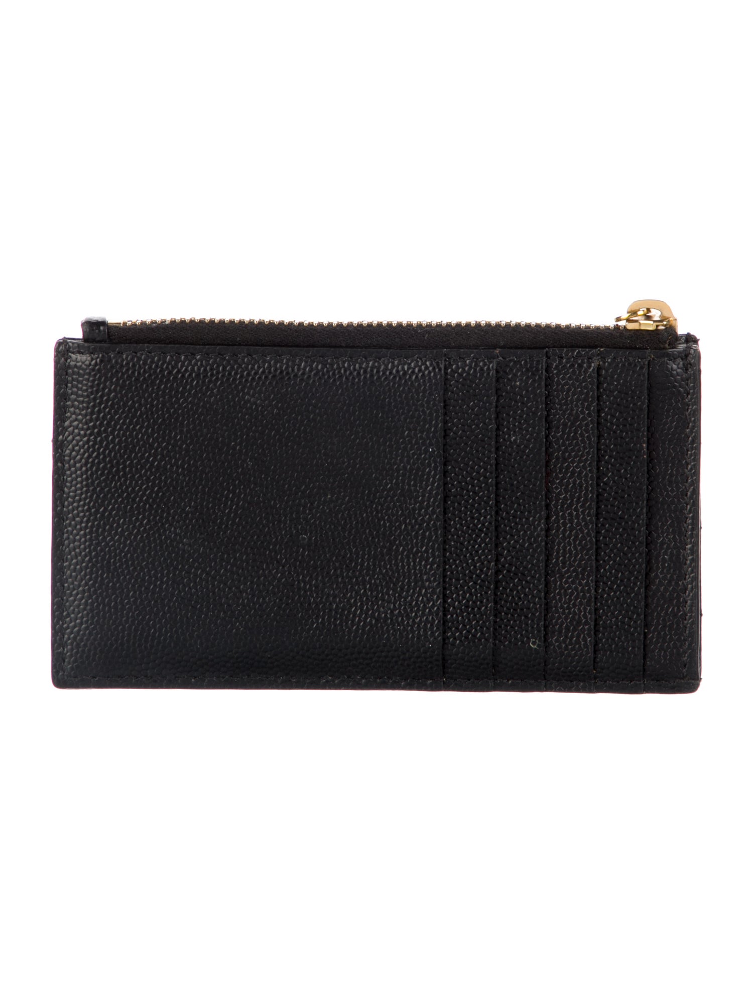 Saint Laurent 2015 Fragment Zip Card Holder Wallet