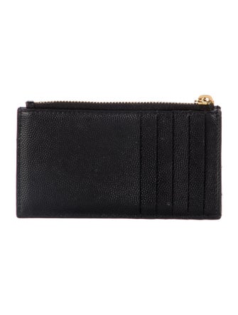 Saint Laurent 2015 Fragment Zip Card Holder Wallet