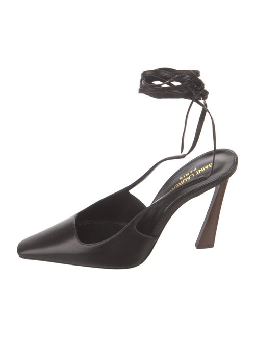 Saint Laurent Leather Slingback Pumps