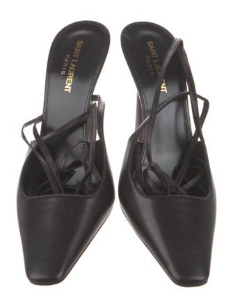 Saint Laurent Leather Slingback Pumps