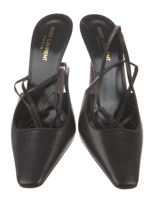 Saint Laurent Leather Slingback Pumps