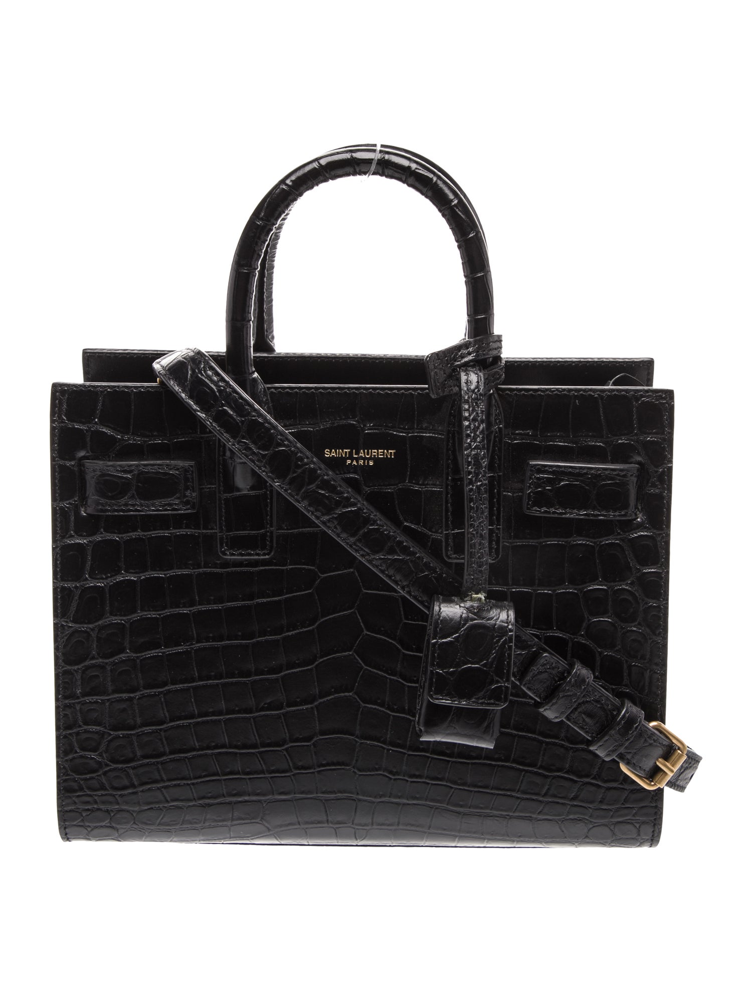 Saint Laurent Embossed Leather Sac De Jour Nano 2022 w/ Tags