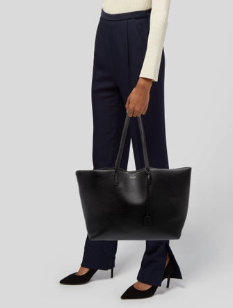 Saint Laurent Leather E/W Supple Shopping East West