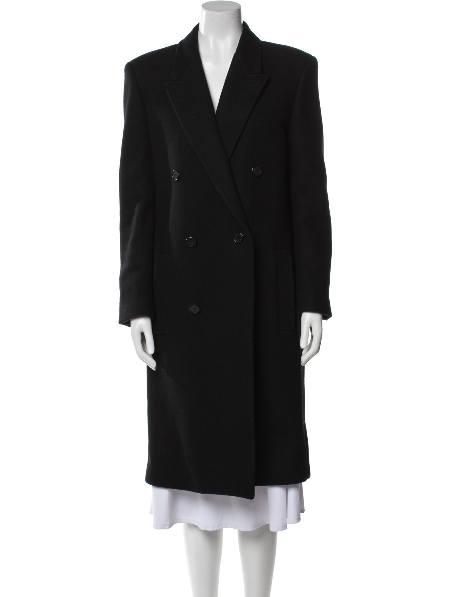 Saint Laurent Wool Peacoat