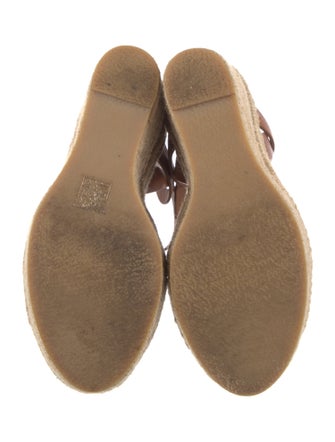 Saint Laurent Leather Cutout Accent Espadrilles