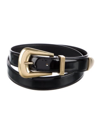 Saint Laurent Skinny Leather Belt