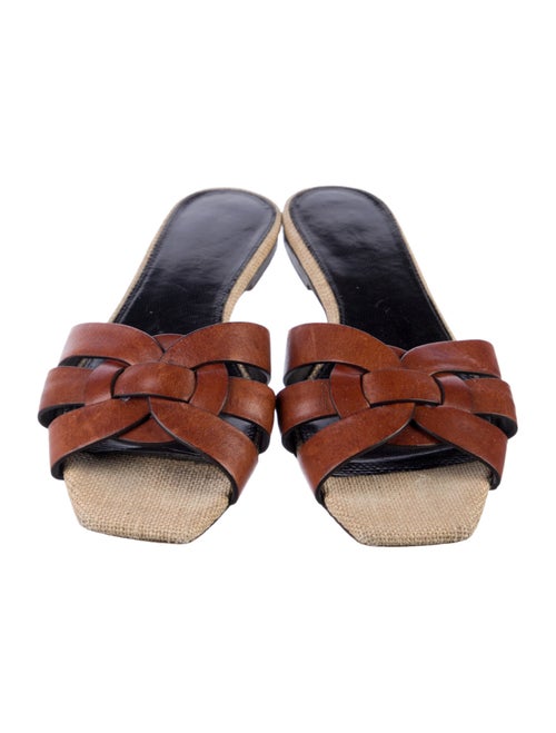 Saint Laurent Leather Slides