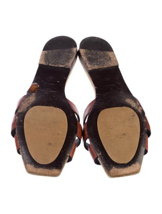 Saint Laurent Leather Slides