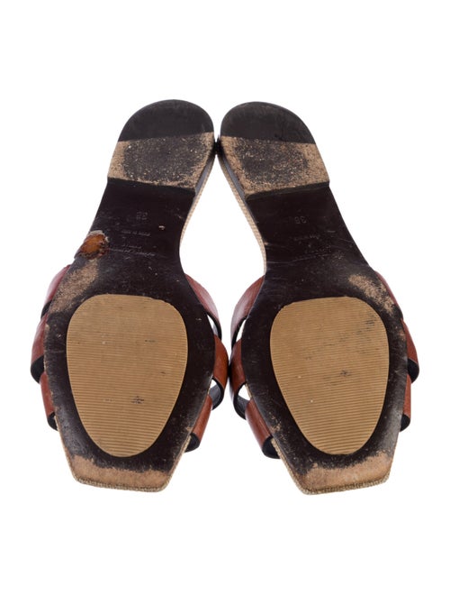 Saint Laurent Leather Slides