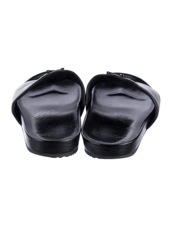 Saint Laurent Leather Slides