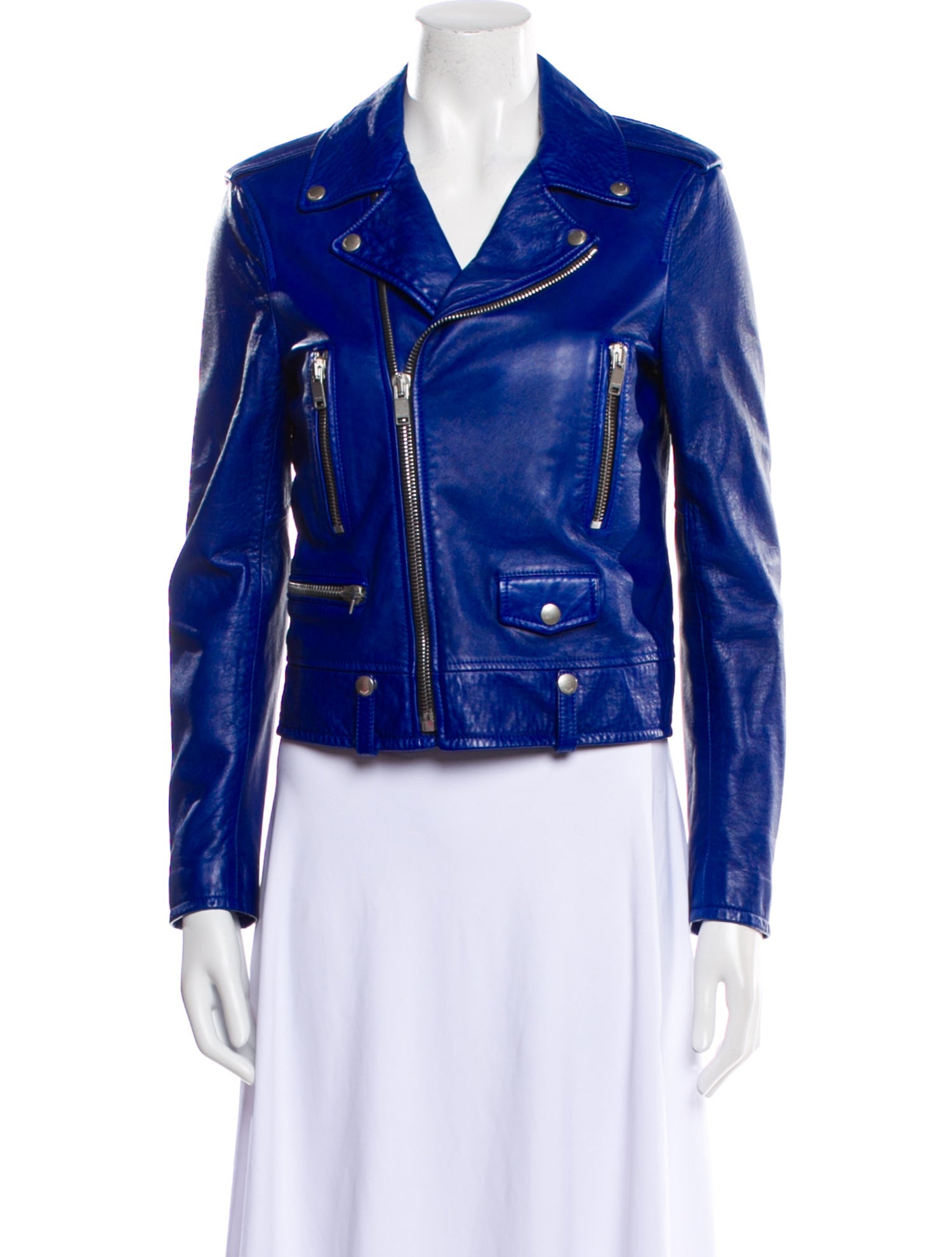 Saint Laurent Leather Biker Jacket w/ Tags