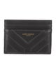 Saint Laurent Card Holder Quilted Pattern Card Holder