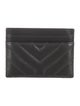 Saint Laurent Card Holder Quilted Pattern Card Holder