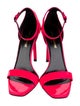 Saint Laurent Patent Leather Colorblock Pattern Sandals