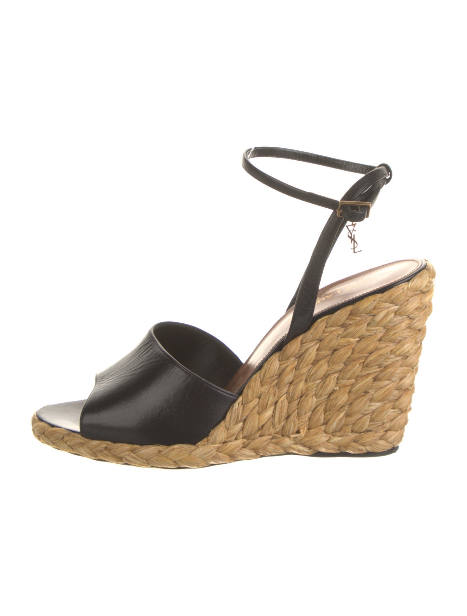 Saint Laurent Leather Colorblock Pattern Espadrilles