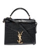 Saint Laurent Embossed Leather Cassandre Mini
