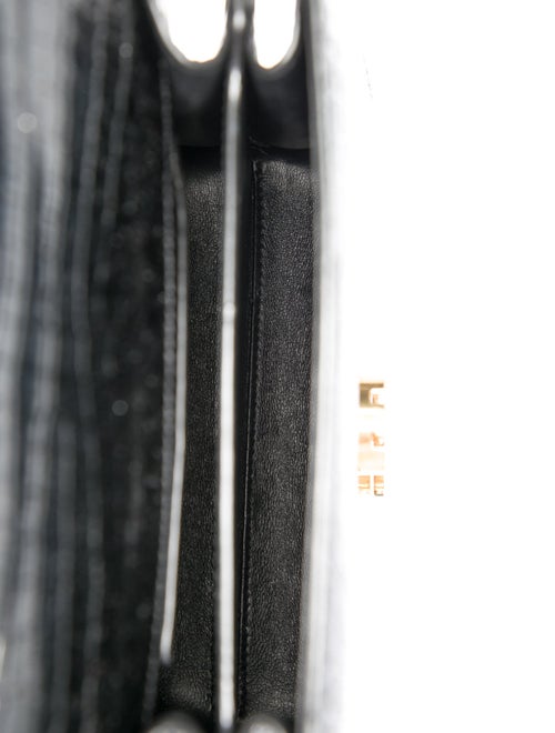 Saint Laurent Embossed Leather Cassandre Mini