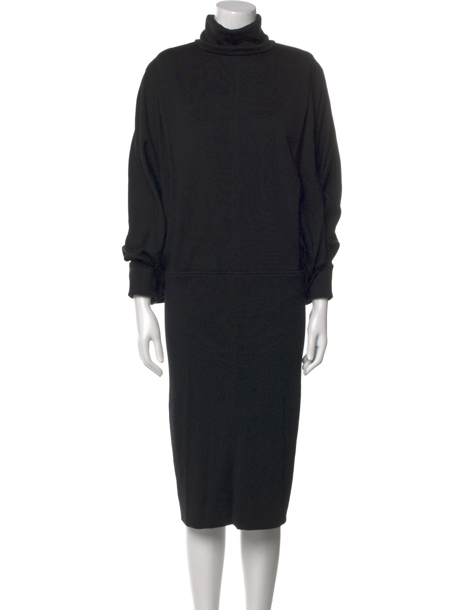 Saint Laurent Wool Midi Length Dress