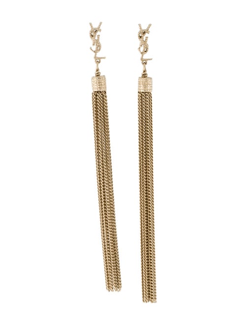 Saint Laurent LouLou Chain Tassel Earrings