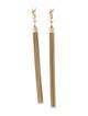 Saint Laurent LouLou Chain Tassel Earrings