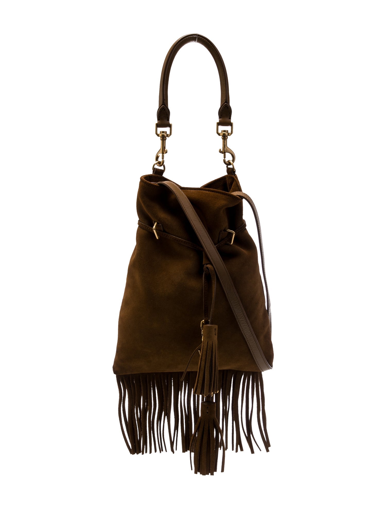 Saint Laurent Suede Shoulder Bag
